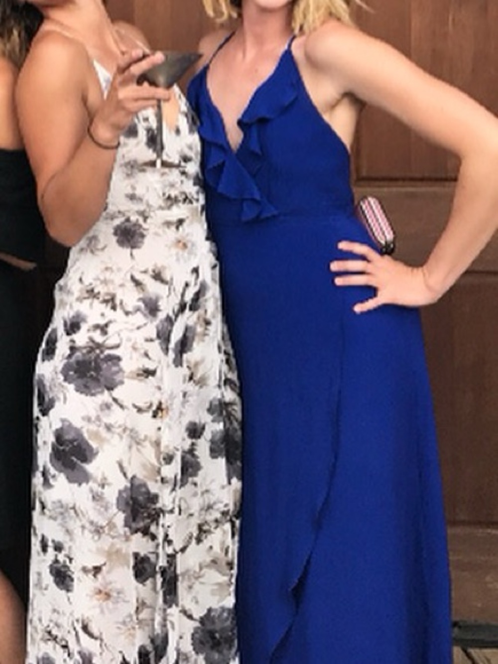 Royal Blue Wrap Maxi Dress